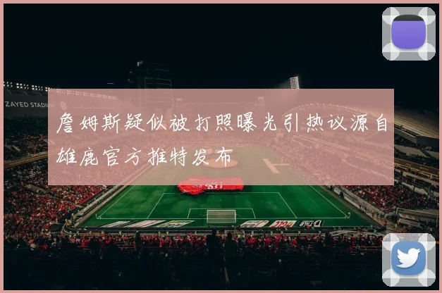 詹姆斯疑似被打照曝光引热议源自雄鹿官方推特发布